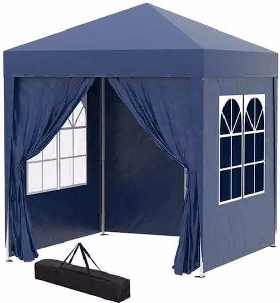 Tenda pieghevole Winterfestes, dimensioni 2x2 metri, colore blu