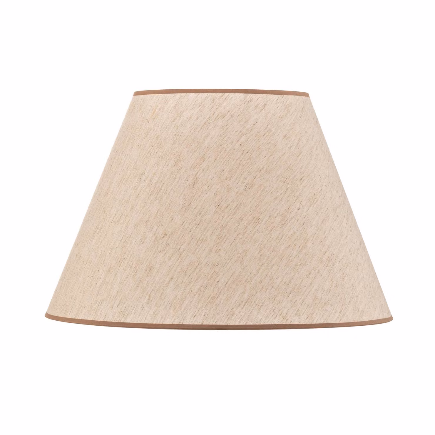 Paralume Pseudosofia per lampada da terra ecru/beige Duolla, Crema / Ambra, Tessuto / Stoffa / Seta