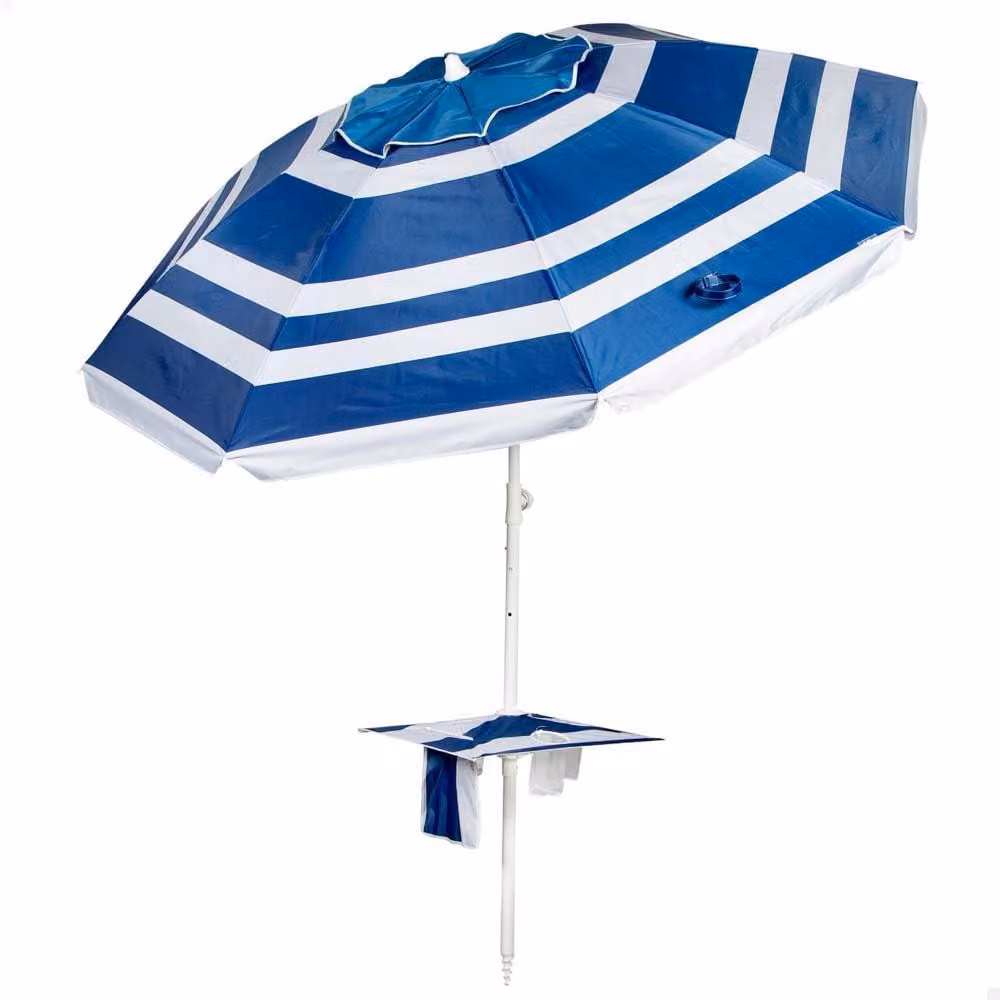 Ombrellone da spiaggia, protezione UV50, 210 cm, regolabile in altezza, ideale per spiaggia e giardino