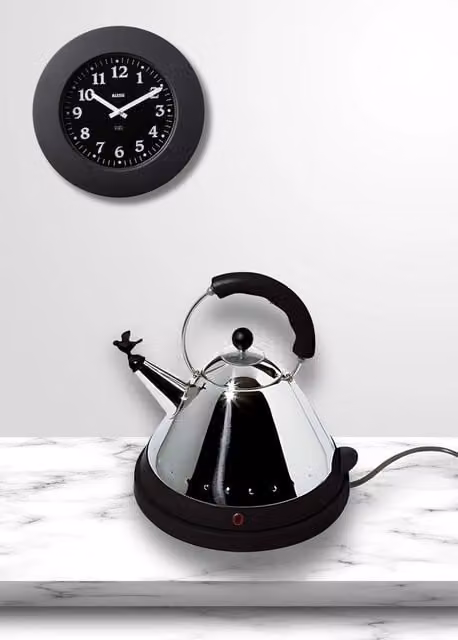 MG32 B, Bollitore Elettrico con Uccellino, Alessi Colore: Nero