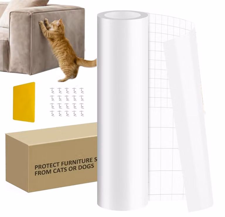 Protezione trasparente per mobili, ideale per proteggere da graffi e usura, dimensioni 42 cm x 5 metri