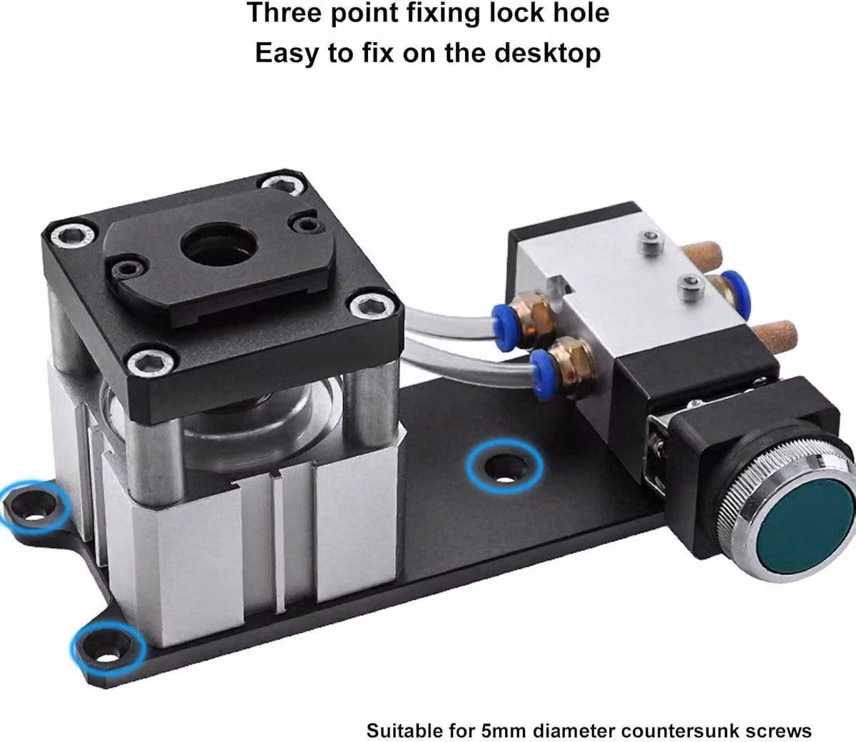 Trapano pneumatico da 15 mm per la lavorazione del legno, ideale per l'applicazione di bordi e per la creazione di fori. Punzoni in alluminio per progetti di cartotecnica