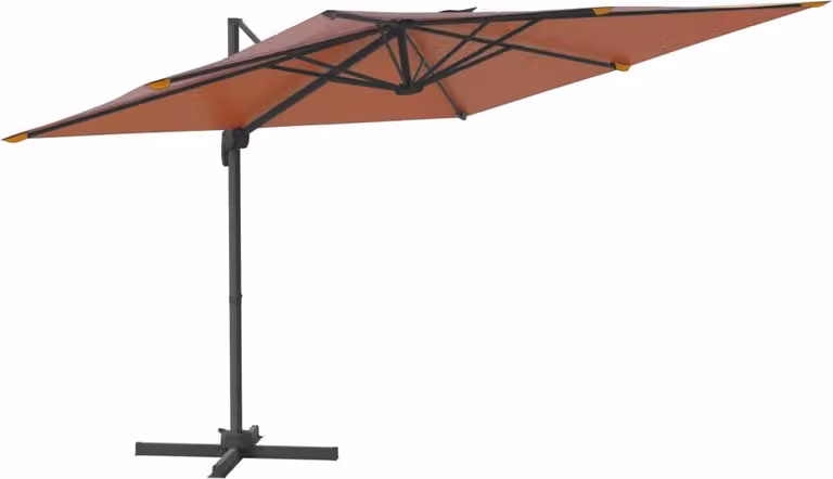 Vidaxl -schwimmendes Parasole mit Aluminiumpol 400x300 cm Terrakotta -gelöscht