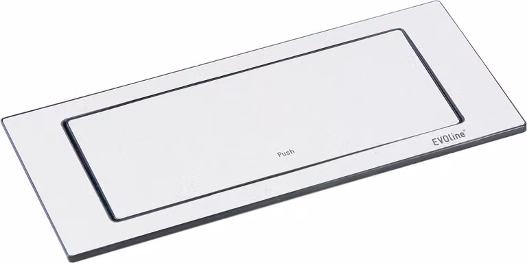 Presa di corrente EVOline Backflip - presa di corrente a scomparsa 2 volte con caricatore USB-C, plastica / metallo bianco opaco