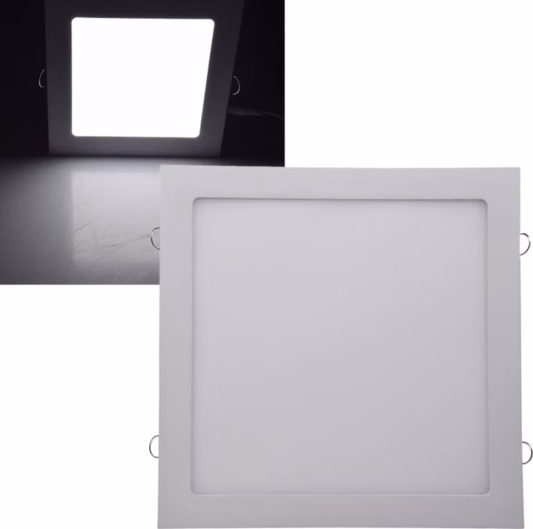 Pannello luminoso LED angolare 12-30cm 6-24W incl. trasformatore selezionabile