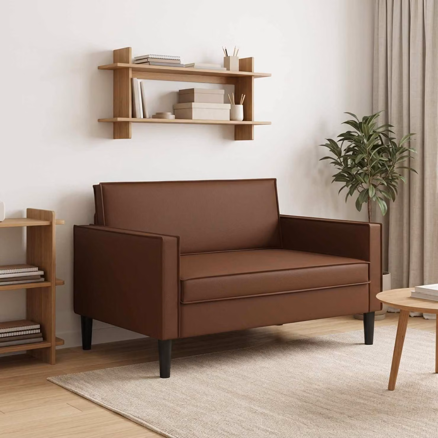 Poltrona relax XXL vidaXL in similpelle marrone con braccioli