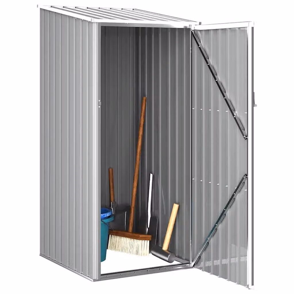 Capanno da Giardino Videx in Acciaio Zincato Grigio L: 87 cm, P: 98 cm, H: 159 cm – 2