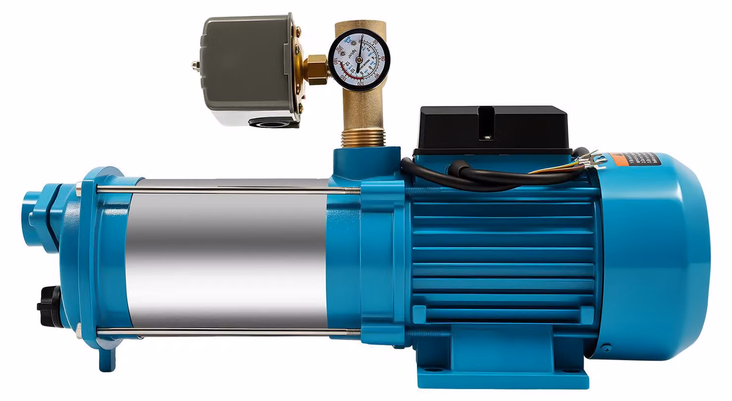 Pompa centrifuga elettrica, 1300 W, capacità 4000 litri/ora, in acciaio inossidabile, per giardino e irrigazione