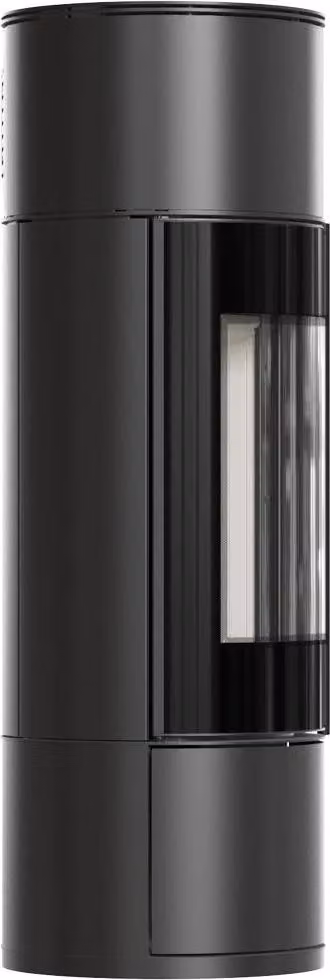 KRATKI AMBLER Ø 150 7 kW stufa a legna in acciaio con porta a chiusura automatica