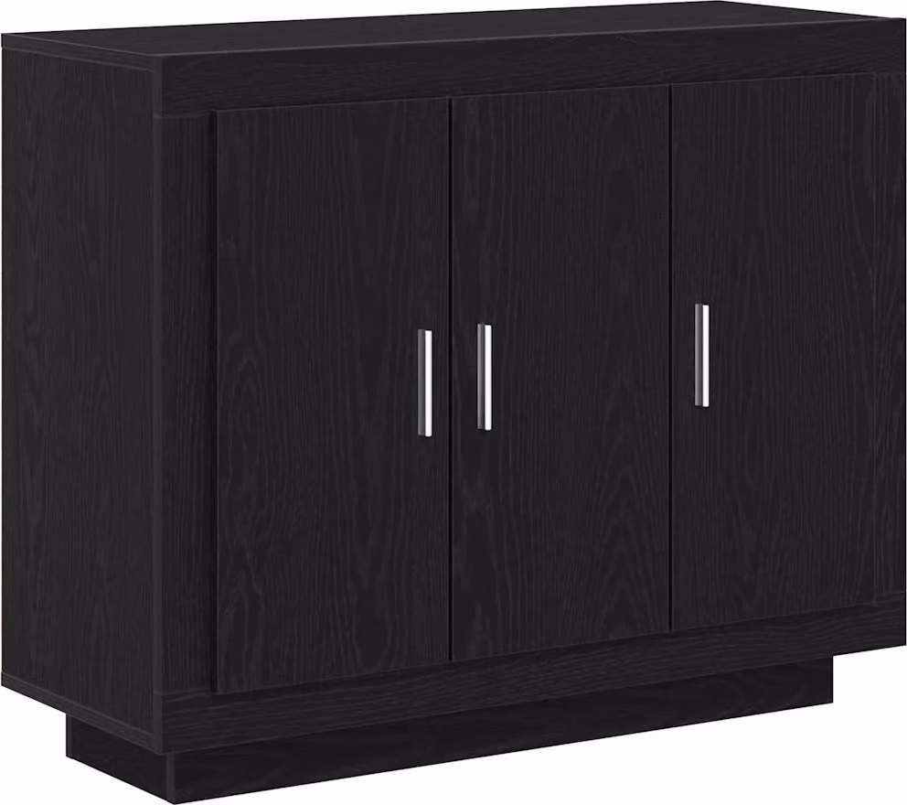 Credenza Rovere Nero 92 x 35 x 75 cm Legno multistrato