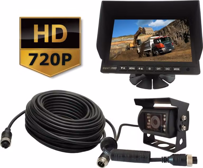 Set: monitor AHD 7 + telecamera 720P + cavo da 15 m