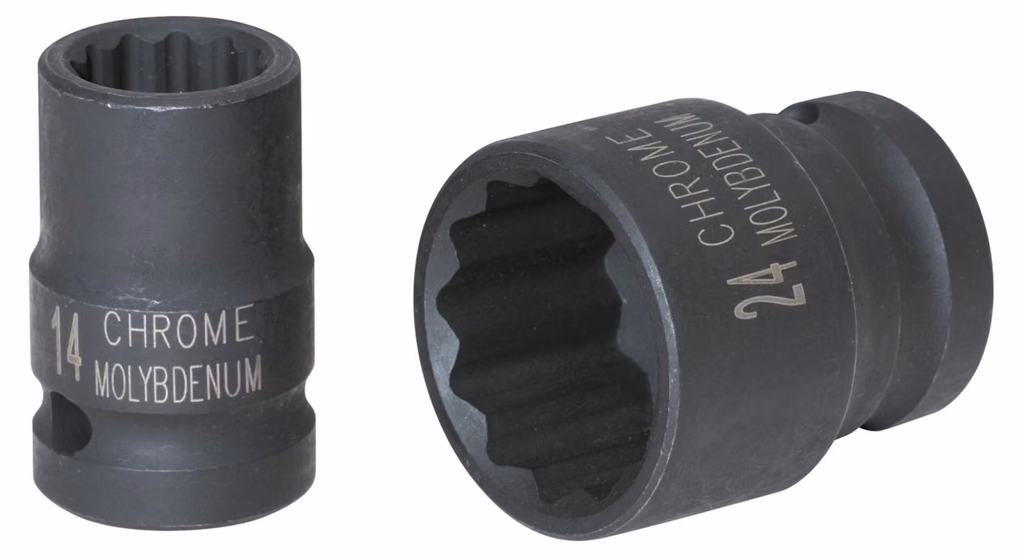 KS TOOLS 1/2" presa elettrica a 12 lati corta 1" - 515.0935
