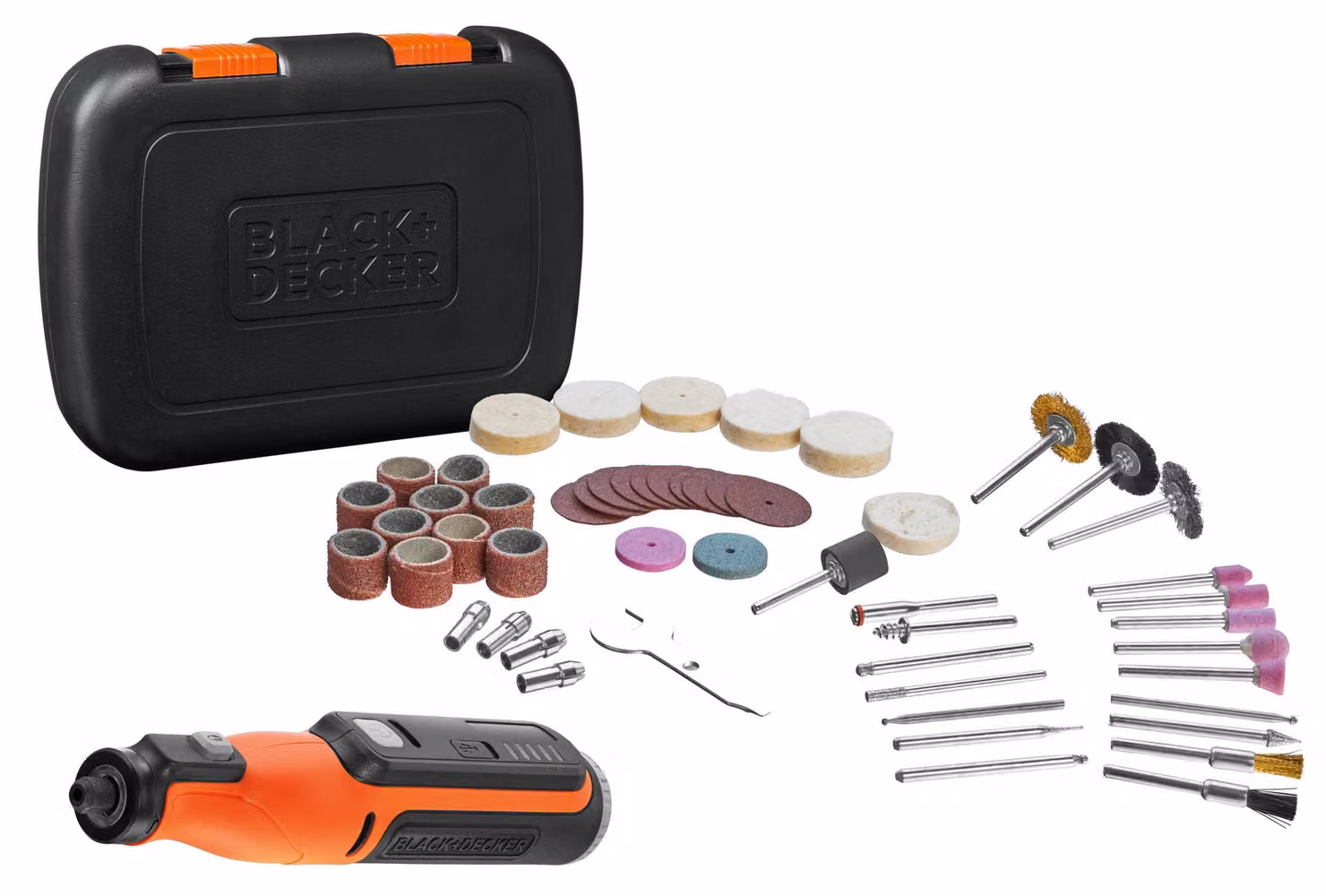Black & Decker BCRT8IK-XJ 7.2V Cordless Rotary Multi-Tool - 53 Accessories - 84410