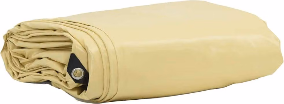 Telo 650g / m² Beige 6 x 8 m Tela con rivestimento in PVC