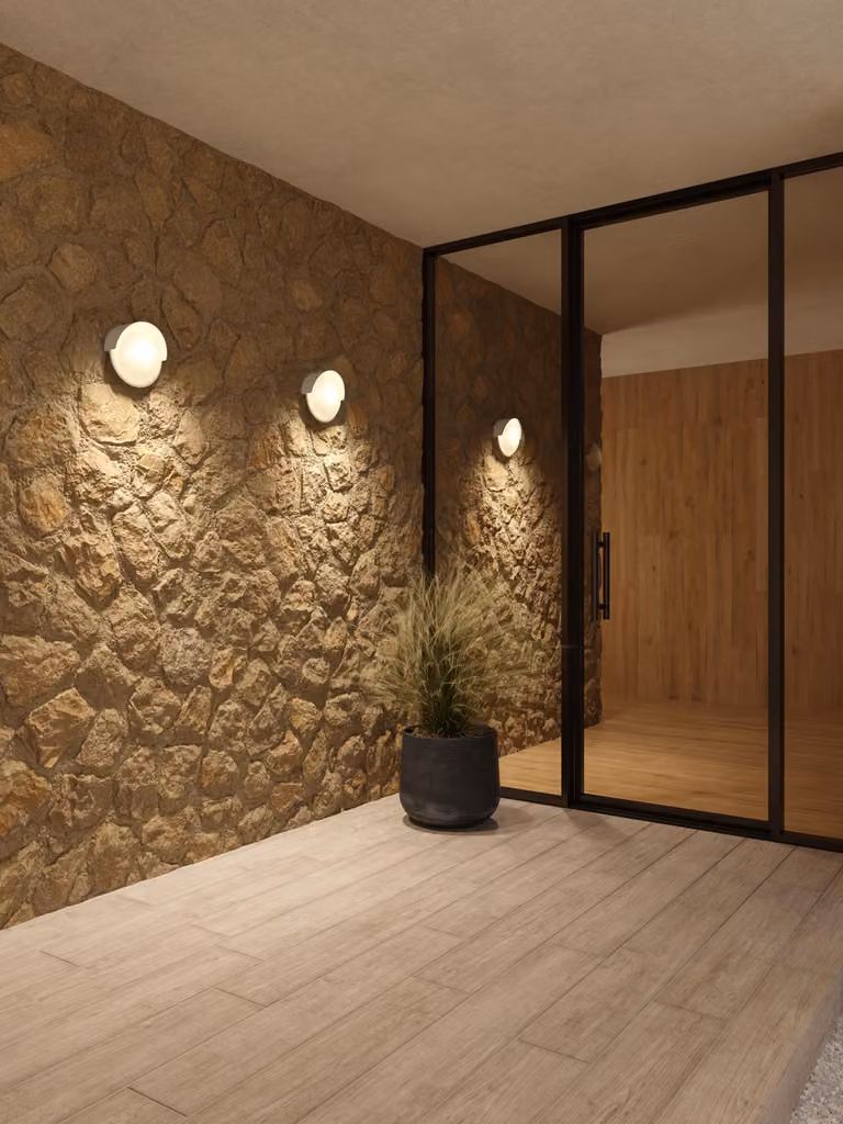 Forlight - Applique a LED Auro, 6,2 W, 3000 K, 827 lm, IP54, CRI > 80, bianco, per esterni, a risparmio energetico, facile da installare, design moderno
