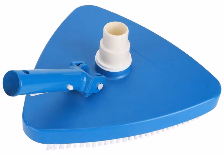 Aspiramuraglia manuale per piscine, testina triangolare per la pulizia delle piscine