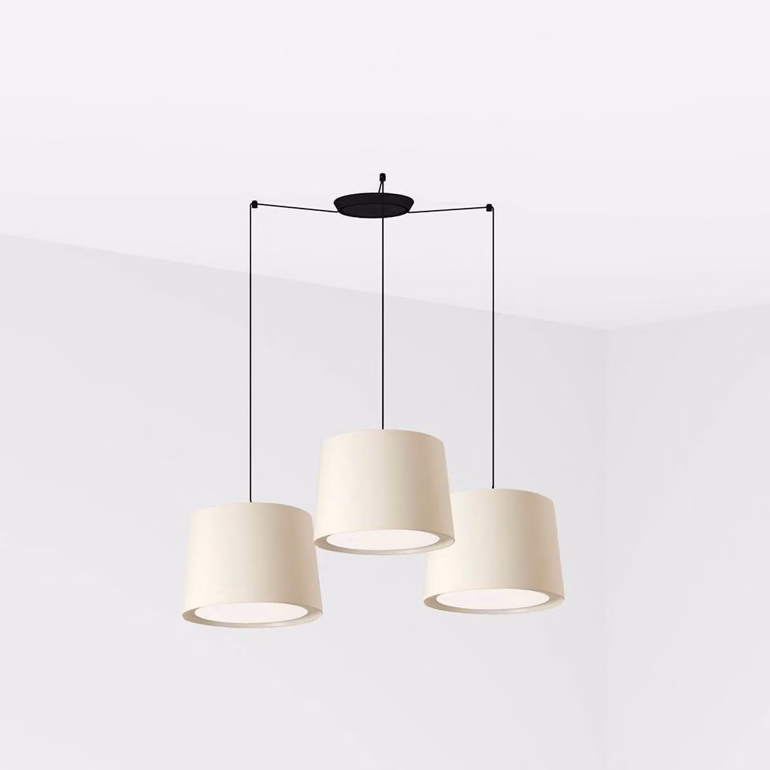 Faro Conga Nero Lampada a sospensione Ø500*350*Ø450 Lampade Bianche