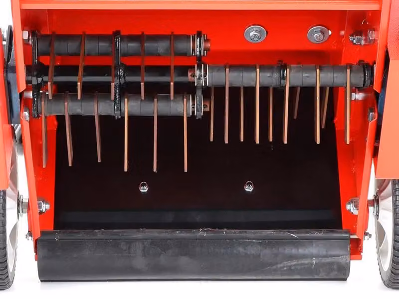 Scarificatore arieggiatore a scoppio Weibang WB 384 RC rosso con motore da 163 cc e larghezza di taglio 38 cm – 2