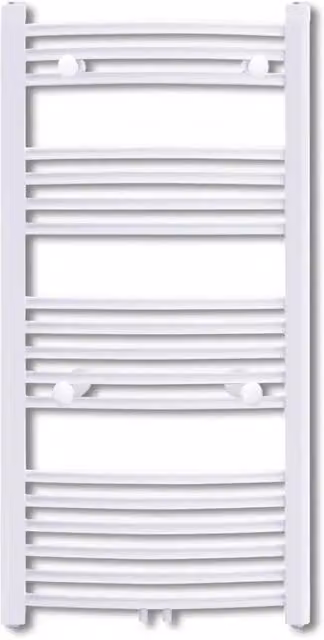 Scaldamani e Radiatore in Acciaio Design In Bianco per Riscaldamento Centrale, L/P/H: 116 x 60 x 8,5 cm