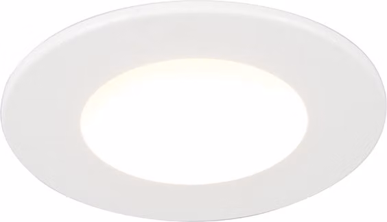 Faretto da incasso bianco con LED da 350 lumen, 3000 K, 5 W, IP65 Blanca