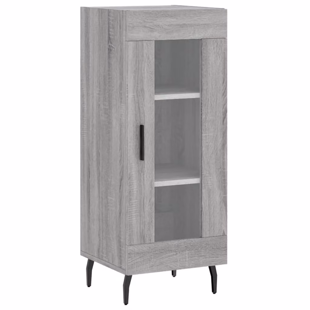 Credenza Grigio Sonoma 34,5x34x90 cm in Legno Multistrato