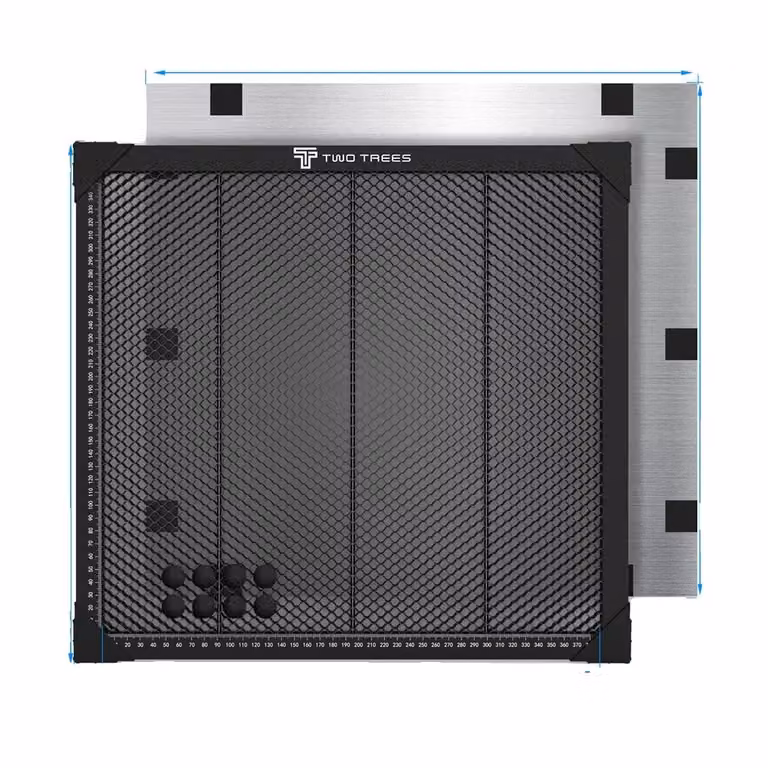 Letto a nido d'ape laser, compatibile con macchine CO2, maggiore efficienza di taglio, 430x400x22mm/li/ul/div