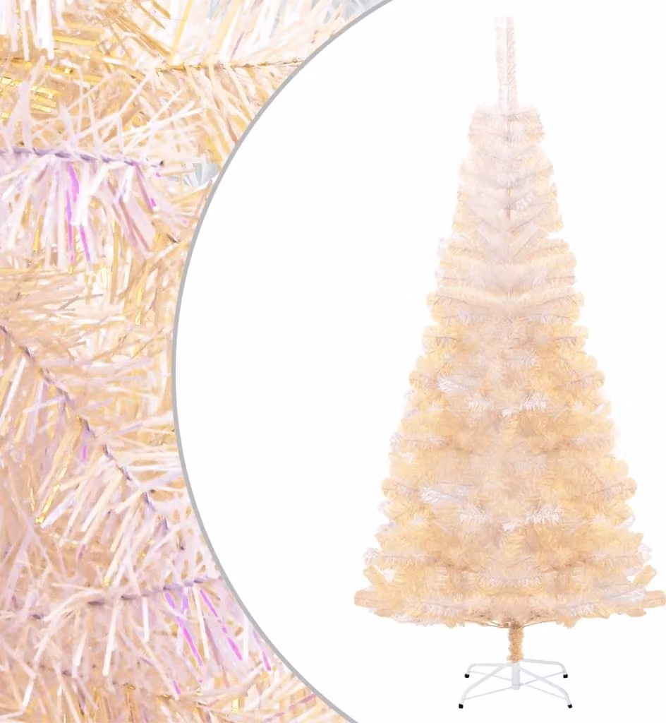 Maison Exclusive - Albero di Natale artificiale, decorazioni in pizzo bianco, 240 cm, PVC
