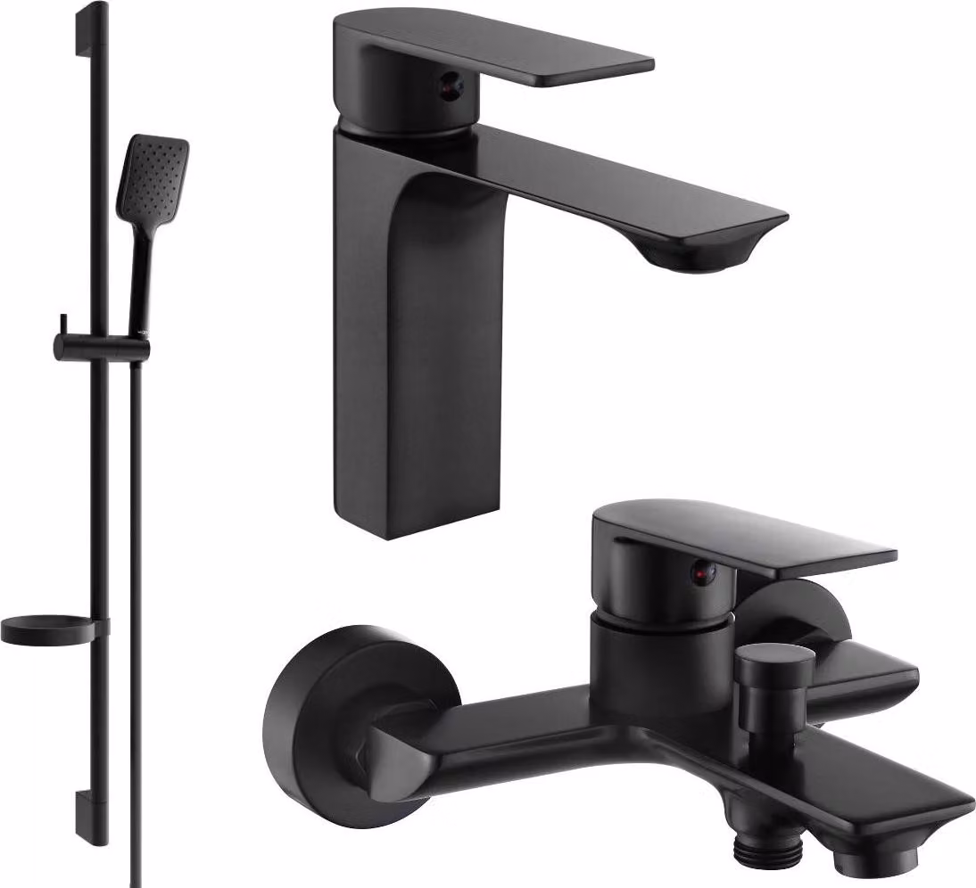 Mexen Alexa DS62 set da bagno, nero - 71203DS62-70