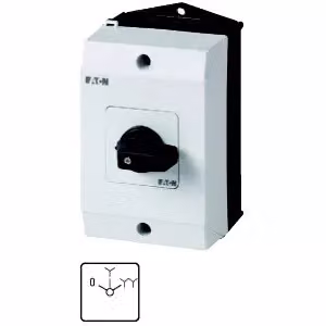 Interruttore di polarità Eaton, T3, 32 A, montaggio a plafone, 4 moduli, contatti: 8, 60°, con scatto, con posizione 0, 0-Y-YY, SOND 30, codice articolo 15107 222898