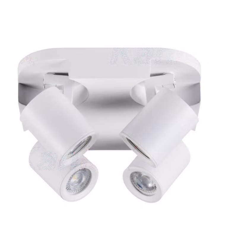 Plafoniera Kanlux Laurin, 4x GU10, 35W max, dimmerabile, bianco, alluminio, IP20