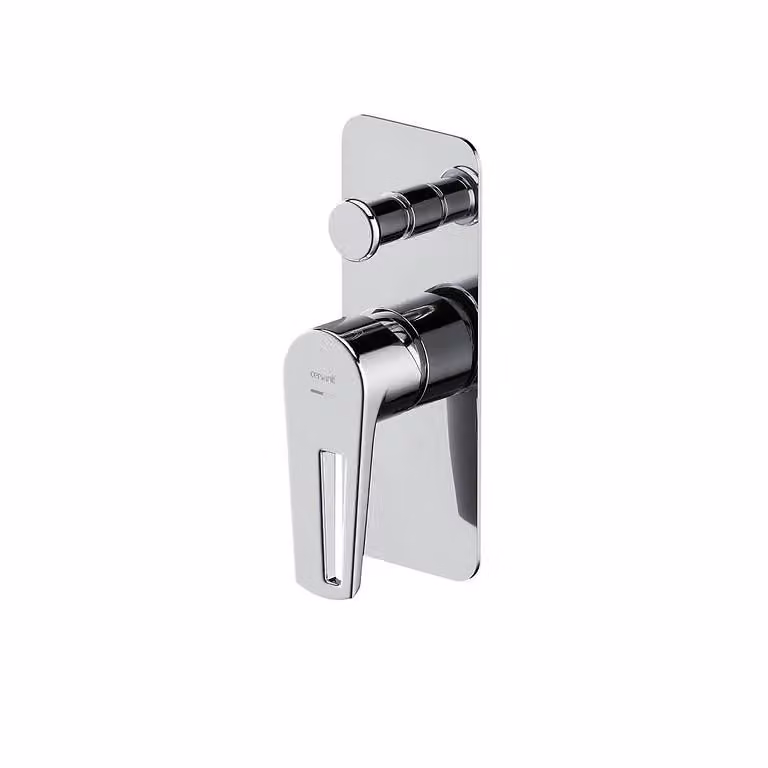 Miscelatore per vasca/doccia MILLE, incl. corpo di montaggio, cromo (S951-342)