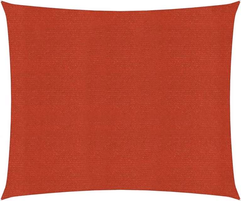 The Living Store Tenda da sole 160 g/m² Rosso 7x7 m HDPE