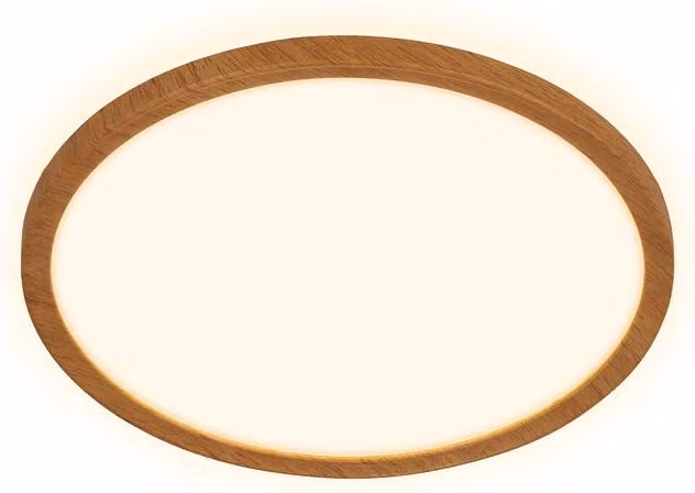 Lampada da soffitto LED in legno Lampada da soffitto per soggiorno Luce indiretta Piatta Bianco caldo