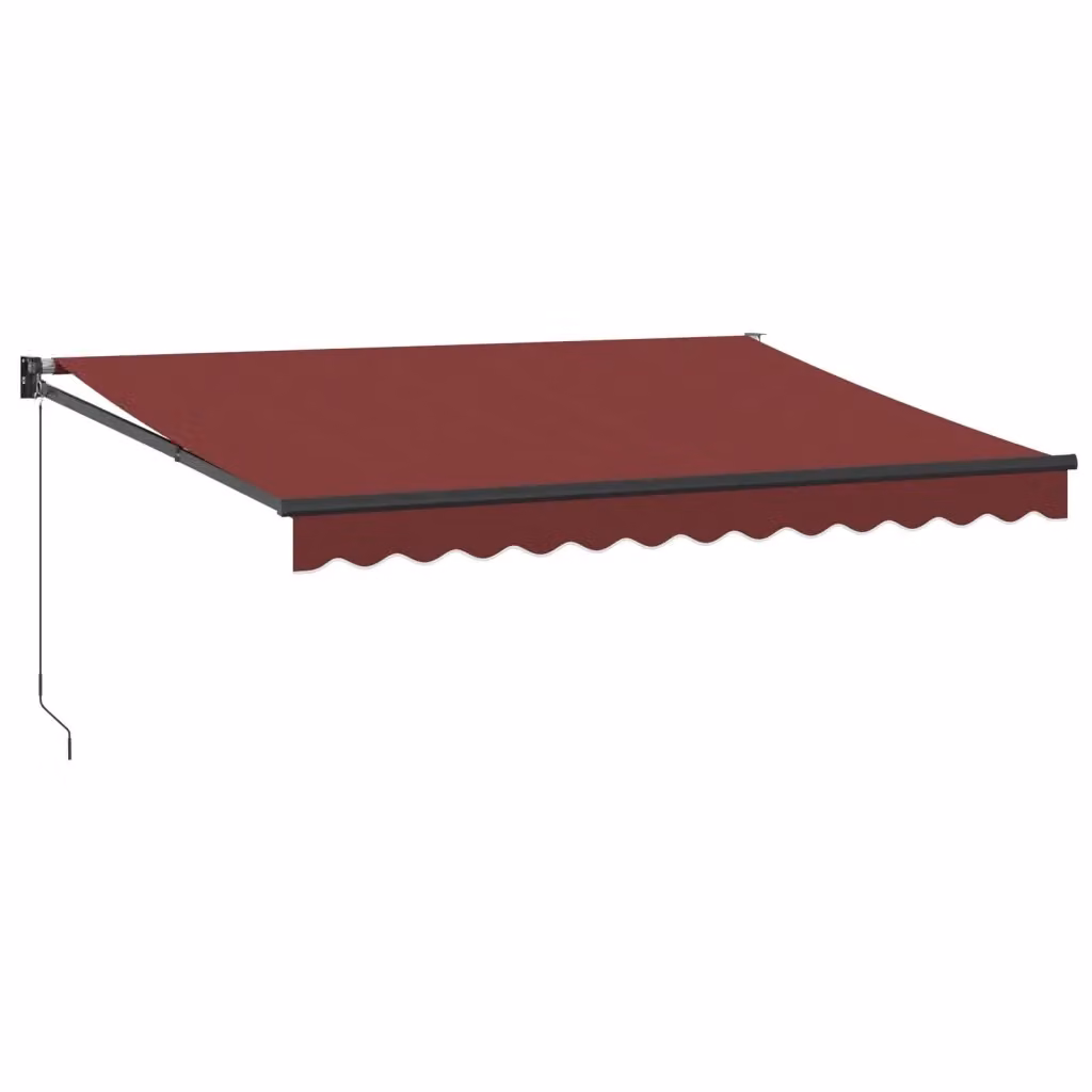 Tenda da sole retrattile manuale vidaXL in alluminio e poliestere, L: 350 cm, P: 250 cm – 2