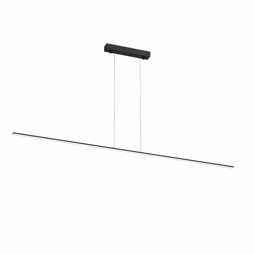 Lampada a sospensione moderna con barra nera da 120 cm, LED a luce neutra, SLIM LED 12W, Brosline