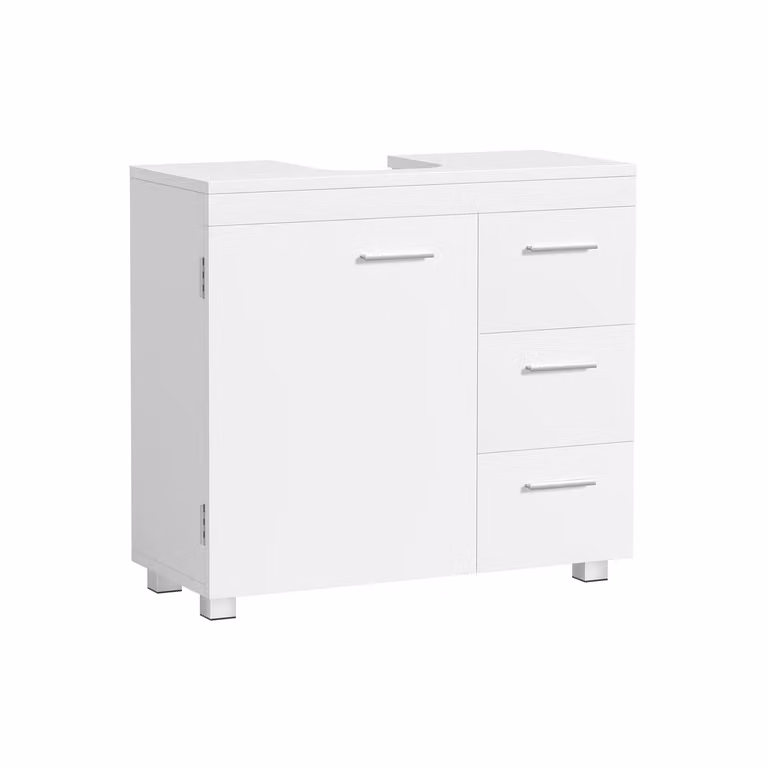 Mobile Sottolavabo per Bagno 30 x 70 x 64 cm Bianco Nuvola, Bianco Nuvola