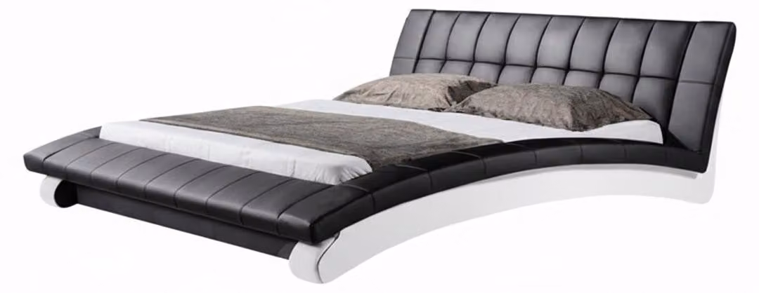 Letto matrimoniale, testiera morbida, materasso di alta qualità, letto grande, nuovo