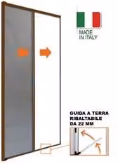 Zanzariera a Rullo Laterale Struttura in Alluminio Marrone 160 CMX250H