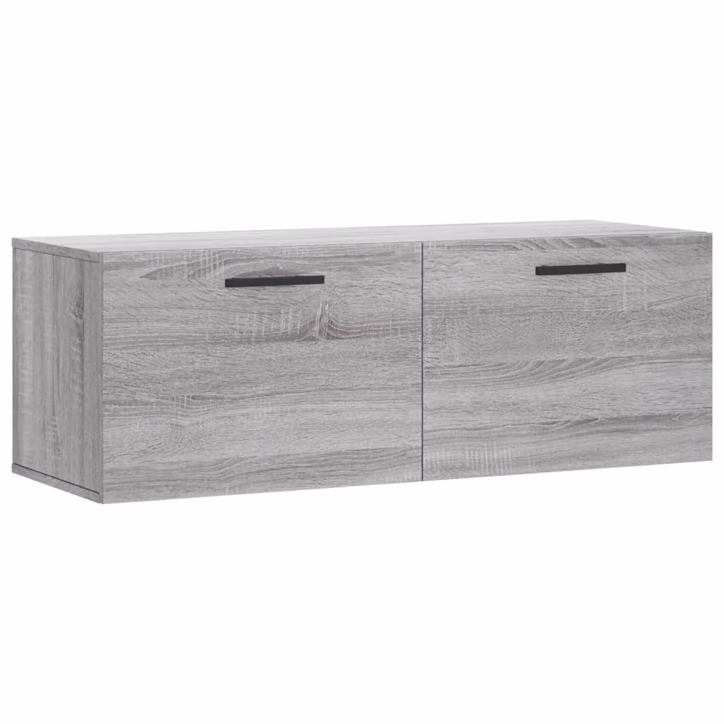 Mobile a Parete Grigio Sonoma 100x36,5x35 cm Legno Multistrato