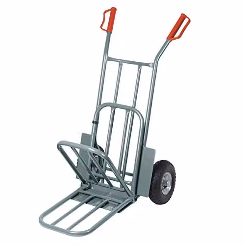 Ribimex Carrello con Pedana Pieghevole Serie Pro, Capacità Massima 250 kg