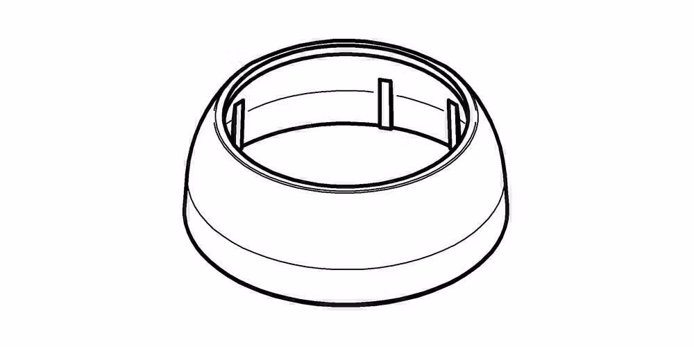 Rosone di copertura Grohe Eichelberg per miscelatore monocomando ECOM cromo - 44000326