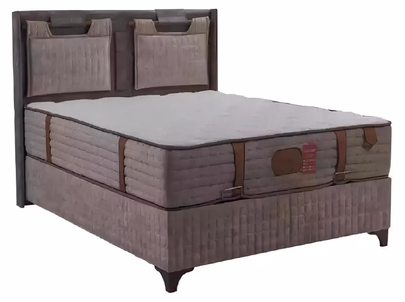 Boxspring Betten Polsterbett Design Hotel Doppelbett Luxus Design 200x200cm