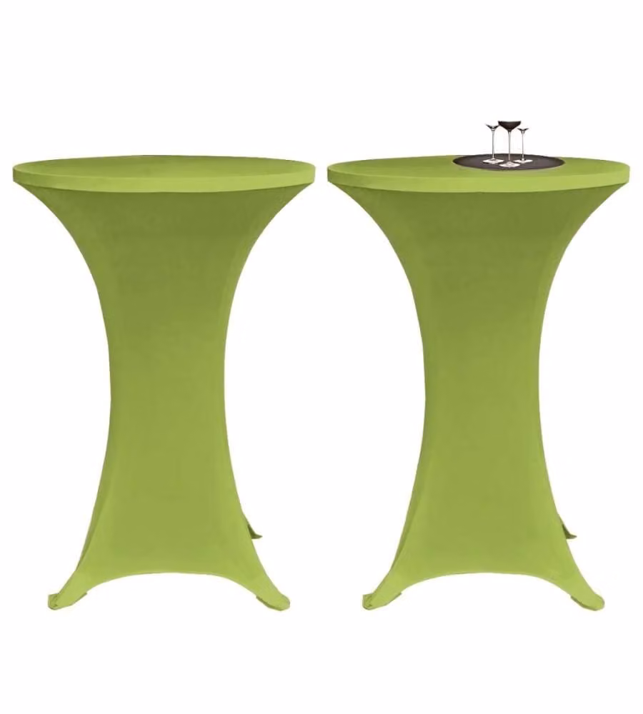 Copritavoli Elastici 4 pz 60 cm Verde