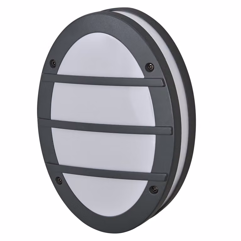 OSRAM ENDURA CLASSIC ORBICK W lampada da esterno, applique, attacco E27, grigio scuro, alluminio, installazione rapida e semplice, diffusore smerigliato, classe di protezione IP65, uso esterno