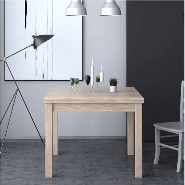 Tavolo raddoppiabile Firenze 90x90 colore olmo