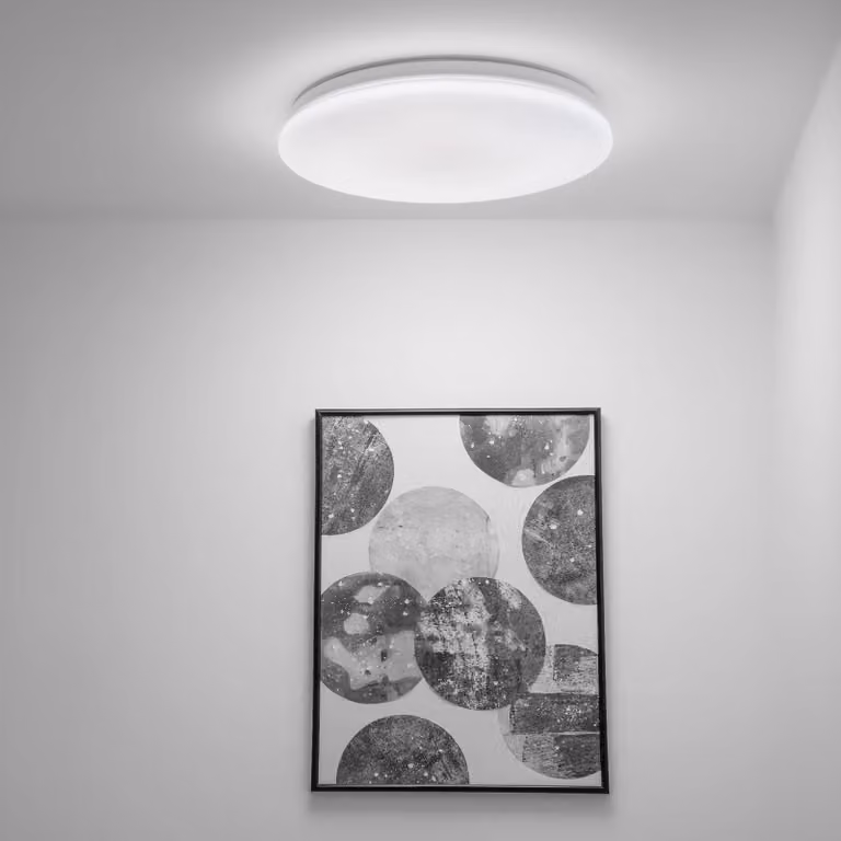LUMILED LED lampada da soffitto 18W 1620lm plafoniera 4000K bianco neutro Ø33cm bianco tondo piatto moderno per soggiorno camera dei bambini, camera da letto