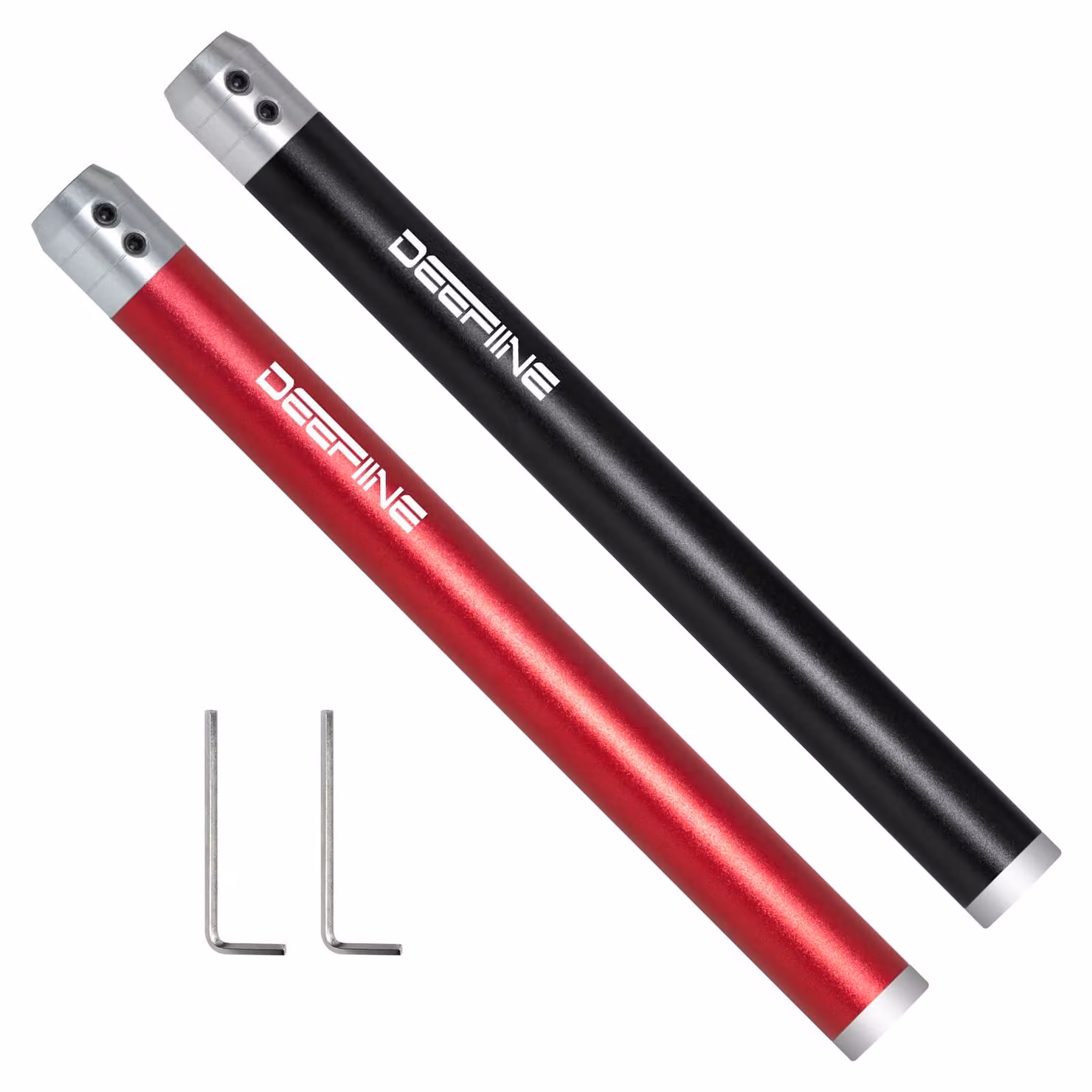 Utensili per tornitura (2 pezzi) - Impugnatura intercambiabile - Lega di alluminio - Punta in metallo duro - Albero utensile - Tornio per legno - Nero/Rosso - Utensili per tornitura del legno