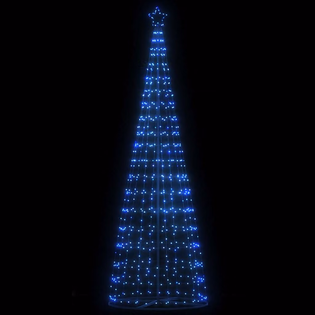 Albero di Natale LED EKENAS vidaXL moderno in metallo multicolore con telecomando, Altezza: 300 cm