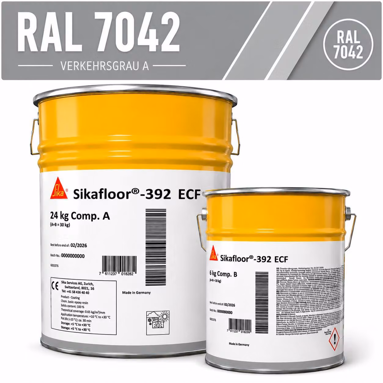 Sikafloor-392 ECF 2K 30kg - RAL 7042