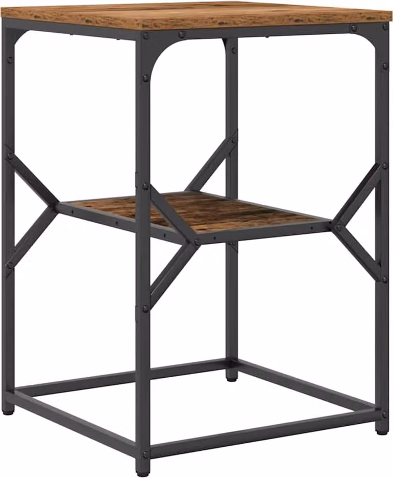 Tavolo laterale Legno vecchio 41 x 40 x 60 cm